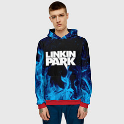 Толстовка-худи мужская LINKIN PARK, цвет: 3D-красный — фото 2