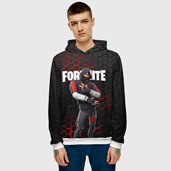 Толстовка-худи мужская FORTNITE IKONIK, цвет: 3D-белый — фото 2