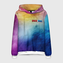 Толстовка-худи мужская Sex is fun, цвет: 3D-белый