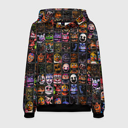 Толстовка-худи мужская Five Nights At Freddy's, цвет: 3D-черный