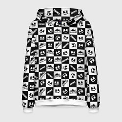 Толстовка-худи мужская Fortnite&Marshmello, цвет: 3D-белый