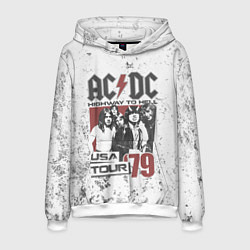 Толстовка-худи мужская ACDC, цвет: 3D-белый