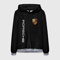 Толстовка-худи мужская PORSCHE, цвет: 3D-меланж