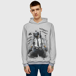 Толстовка-худи мужская PUBG, цвет: 3D-меланж — фото 2