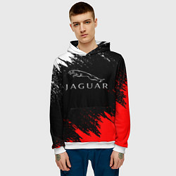 Толстовка-худи мужская Jaguar, цвет: 3D-белый — фото 2