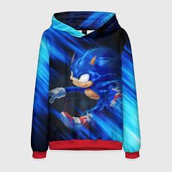 Толстовка-худи мужская SONIC, цвет: 3D-красный