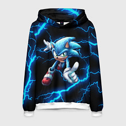 Толстовка-худи мужская SONIC, цвет: 3D-белый