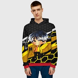 Толстовка-худи мужская BTS, цвет: 3D-красный — фото 2