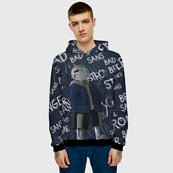 Толстовка-худи мужская UNDERTALE, цвет: 3D-черный — фото 2