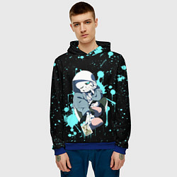 Толстовка-худи мужская UNDERTALE, цвет: 3D-синий — фото 2