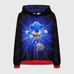 Толстовка-худи мужская SONIC, цвет: 3D-красный