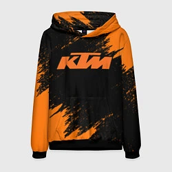 Толстовка-худи мужская KTM, цвет: 3D-черный