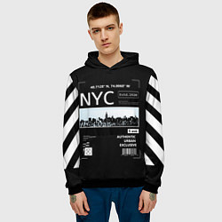 Толстовка-худи мужская Off-White: NYC, цвет: 3D-черный — фото 2