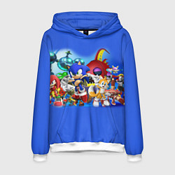 Толстовка-худи мужская SONIC, цвет: 3D-белый
