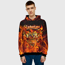 Толстовка-худи мужская SABATON, цвет: 3D-черный — фото 2