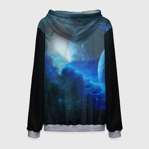 Мужская толстовка ТАРДИС / 3D-Меланж – фото 2