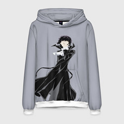 Толстовка-худи мужская Ryuunosuke Akutagawa, цвет: 3D-белый