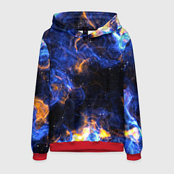 Толстовка-худи мужская Космос, цвет: 3D-красный