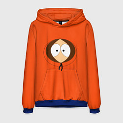 Толстовка-худи мужская Кенни, цвет: 3D-синий