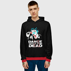 Толстовка-худи мужская Dance with the dead, цвет: 3D-красный — фото 2