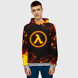 Толстовка-худи мужская HALF-LIFE 3, цвет: 3D-меланж — фото 2