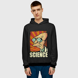 Толстовка-худи мужская Futurama Science, цвет: 3D-черный — фото 2
