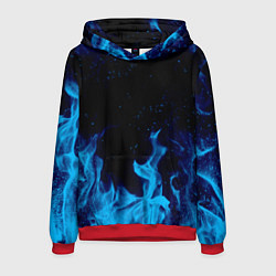 Толстовка-худи мужская СИНИЙ ОГОНЬ, цвет: 3D-красный