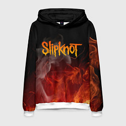 Толстовка-худи мужская SLIPKNOT, цвет: 3D-белый