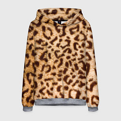 Толстовка-худи мужская Леопард, цвет: 3D-меланж