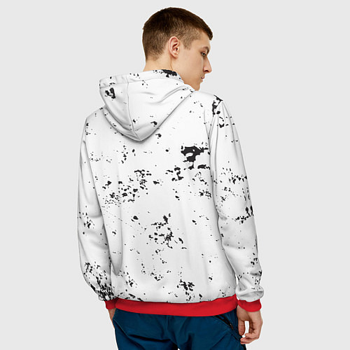 Мужская толстовка Токийский гуль / 3D-Красный – фото 4