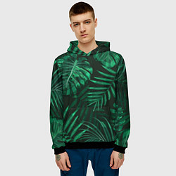 Толстовка-худи мужская Я из джунглей, цвет: 3D-черный — фото 2