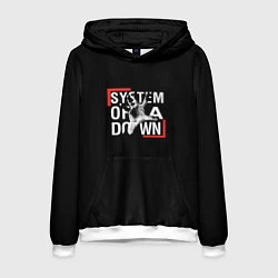 Толстовка-худи мужская System of a Down, цвет: 3D-белый