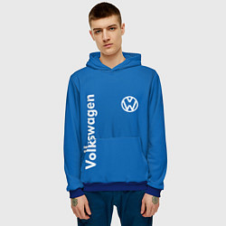 Толстовка-худи мужская Volkswagen, цвет: 3D-синий — фото 2