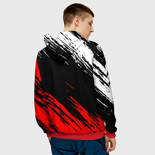 Мужская толстовка MASS EFFECT N7 / 3D-Красный – фото 4