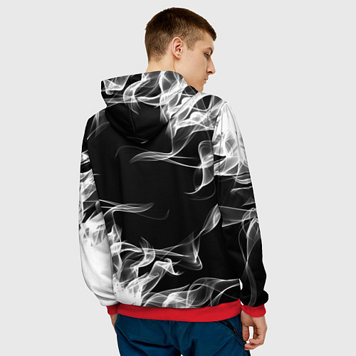 Мужская толстовка ВЕДЬМАК / 3D-Красный – фото 4