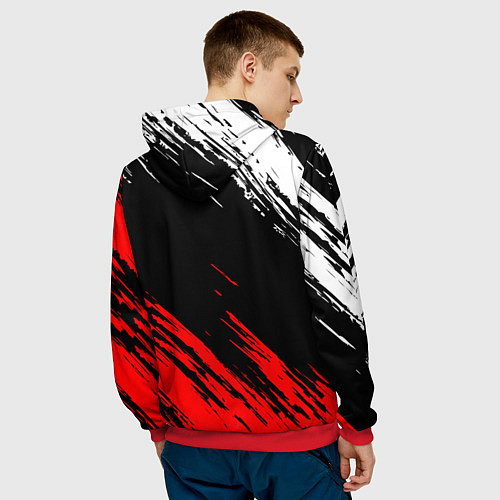 Мужская толстовка РОССИЯ / 3D-Красный – фото 4