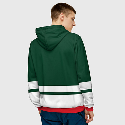 Мужская толстовка Миннесота Уайлд / 3D-Красный – фото 4