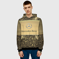 Толстовка-худи мужская MERCEDES GOLD, цвет: 3D-черный — фото 2
