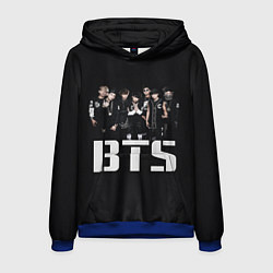 Толстовка-худи мужская BTS, цвет: 3D-синий
