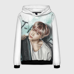 Толстовка-худи мужская BTS, цвет: 3D-черный