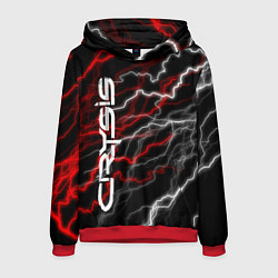 Толстовка-худи мужская CRYSIS, цвет: 3D-красный