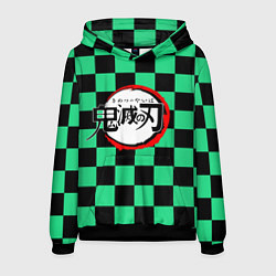 Толстовка-худи мужская KIMETSU NO YAIBA, цвет: 3D-черный