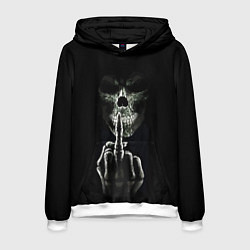 Толстовка-худи мужская Finger, цвет: 3D-белый