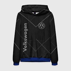 Толстовка-худи мужская VOLKSWAGEN, цвет: 3D-синий