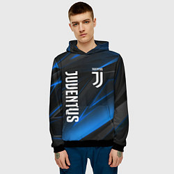 Толстовка-худи мужская JUVENTUS, цвет: 3D-черный — фото 2