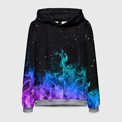 Толстовка-худи мужская Перламутровый огонь, цвет: 3D-меланж