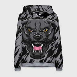 Толстовка-худи мужская Зверь, цвет: 3D-меланж