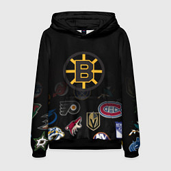 Толстовка-худи мужская NHL Boston Bruins Z, цвет: 3D-черный