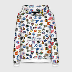 Толстовка-худи мужская NHL PATTERN Z, цвет: 3D-белый