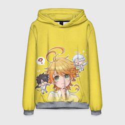 Толстовка-худи мужская Обещанный Неверленд, цвет: 3D-меланж